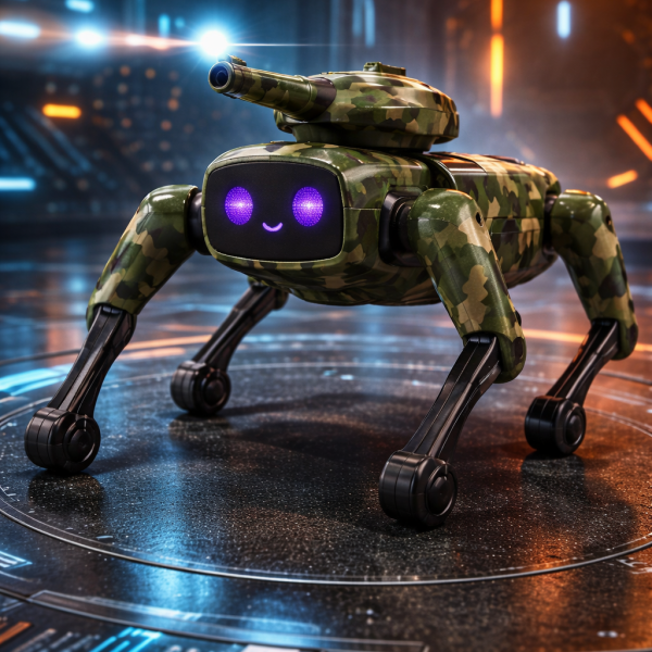 Интерактивный робот-пес, стреляющий шариками орбиз UFT Smart Dog MECH GUARDIAN