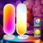 Настольная RGB LED-лампа MJ52 с регулировкой яркости и температуры света 38 Вт + пульт — фото 3
