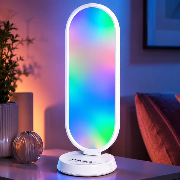 Настольная RGB LED-лампа MJ52 с регулировкой яркости и температуры света 38 Вт + пульт