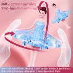 Летающая фея с подсветкой, музыкой и сенсорным управлением / Балерина на радиоуправлении 360° — фото 5