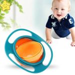 Детская тарелка-непроливайка “Universal Gyro Bowl”, тарелка непроливайка неваляшка, посуда для детей — фото 4