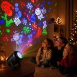 Детский LED проектор Projection Lamp с 16 рисунками / Мультиколорный проектор с 3D / LED прожектор детский — фото 2