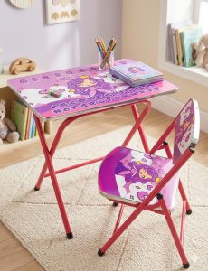 Детский набор стол + стул / Столик складной и стул Bambi 60х40см Розовый