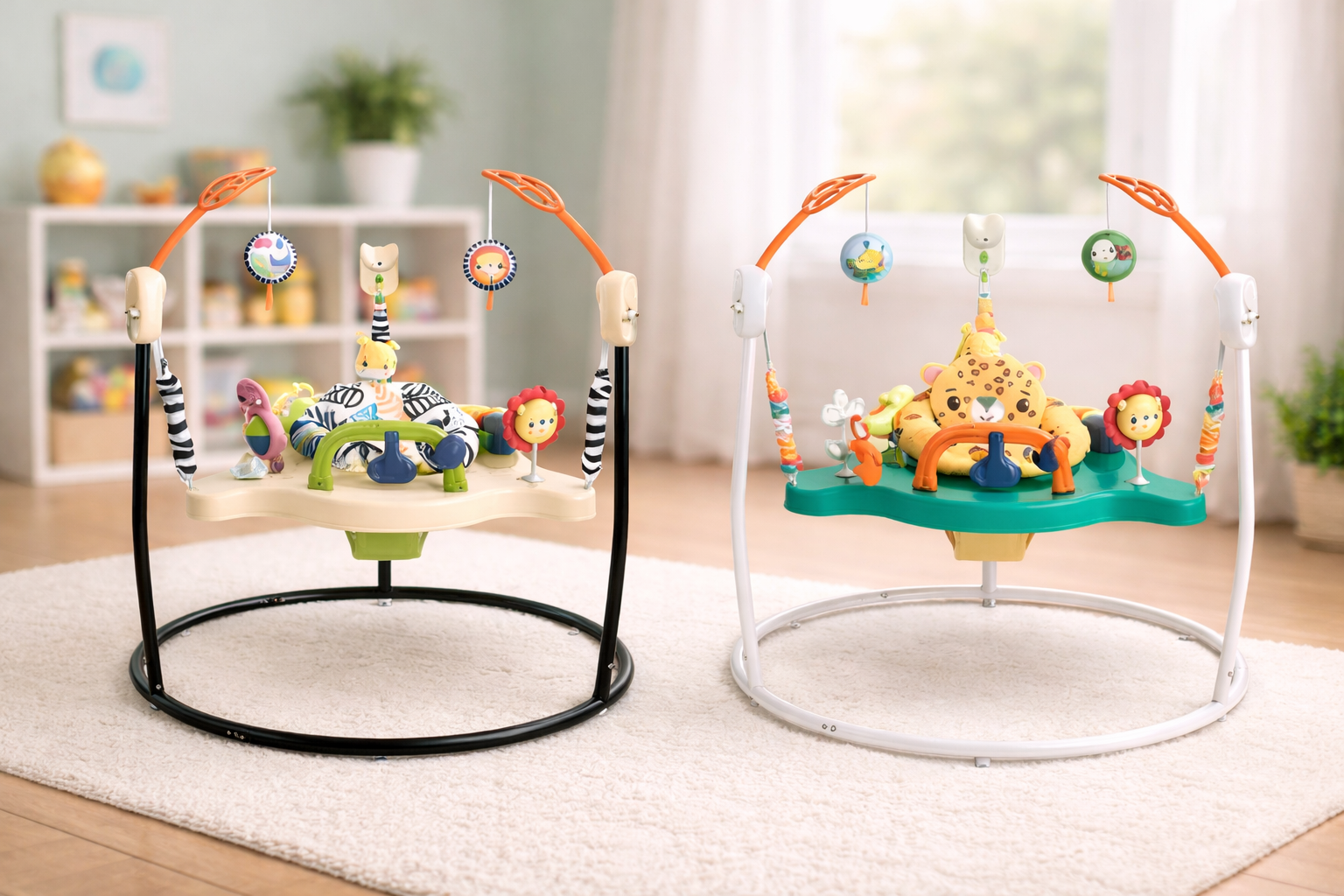 Детский игровой центр Fisher-Price Jumperoo с подсветкой и звуком / Развивающий игровой джемпер Детский игровой центр Fisher-Price Jumperoo с подсветкой и звуком / Развивающий игровой джемпер