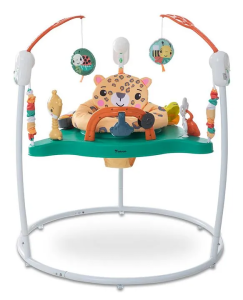 Детский игровой центр Fisher-Price Jumperoo с подсветкой и звуком / Развивающий игровой джемпер Зеленый — фото 2