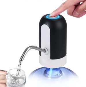 Электрическая помпа для бутилированной воды Automatic water dispenser с подсветкой на бутыль 19 л Черный — фото 2