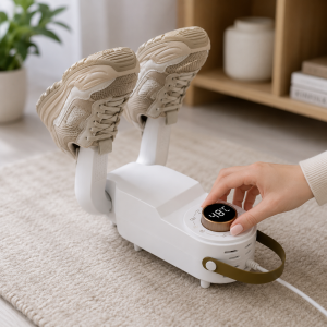 Электрическая ультрафиолетовая сушилка для обуви с таймером Shoe Dryer / Электросушилка для обуви 4 режимами сушки Белая 220В — фото 2