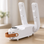 Электрическая ультрафиолетовая сушилка для обуви с таймером Shoe Dryer / Электросушилка для обуви 4 режимами сушки Белая 220В