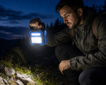 Фонарик BL-925 / Аккумуляторный фонарь Bailong BL-925 torch+solar / Кемпинговый светильник с солнечной и USB зарядкой — фото 2