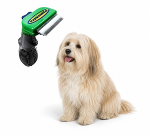 Фурминатор c кнопкой для маленьких длинношерстных собак FURminator short Hair Small Dog 4.5 см