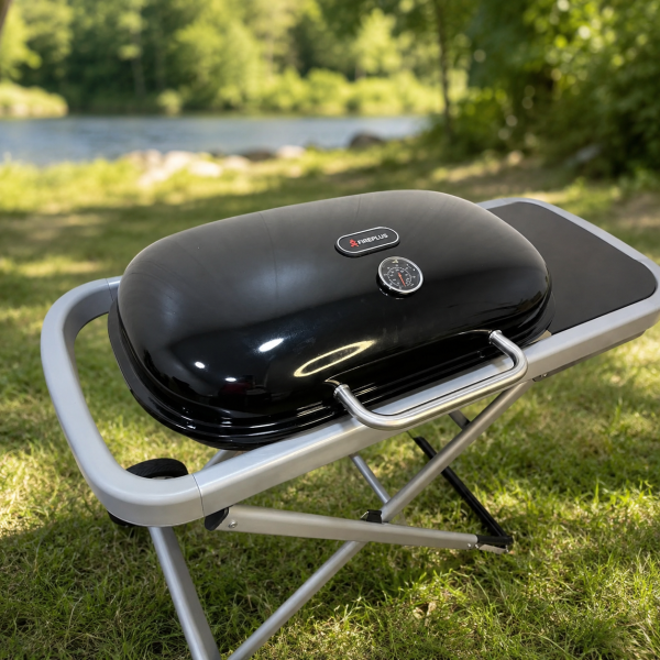 Газовый гриль Weber Traveler 100 х 45 х 80 см / Портативный газовый гриль / Барбекю для природы