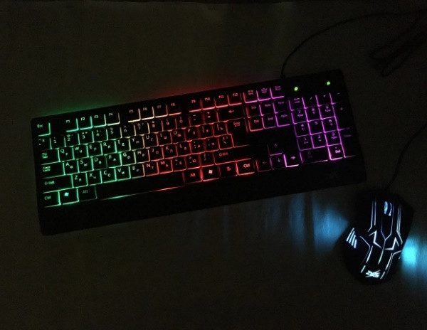 Игровая клавиатура и мышь UKC ZEUS M710 с подсветкой