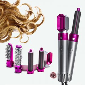 Стайлер Hot Air Styler 5в1 для укладки волос, 1000 Вт, 5 насадок, с кейсом — фото 2
