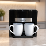 Кофемашина с двумя чашками Coffee Machine AND 5269 Черная / Капельная кофемашина / Кофеварка электрическая 500W