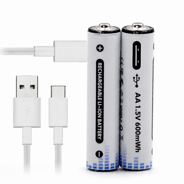 Комплект батареек 2хAA с разъемом Type-C на 1.5V/3500mWh