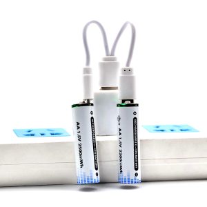 Комплект батареек 2хAA с разъемом Type-C на 1.5V/3500mWh — фото 2