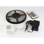 Комплект Светодиодная лента многоцветная 3528 RGB комплект 5м c пультом — фото 7