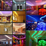 Комплект Светодиодная лента многоцветная 3528 RGB комплект 5м c пультом — фото 5