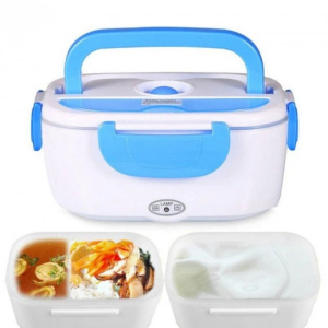 Ланчбокс с подогревом еды 220V, Electric lunch box, ланч-бокс Голубой