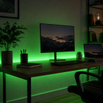 Led гирлянда c bluetooth и управлением с телефона 5м APP BT/Светодиодная Bluetooth RGB лента USB/RGB лента 12В — фото 3