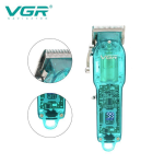 Профессиональная машинка для стрижки VGR Professional Clipper Transparent Green V-660 — фото 3
