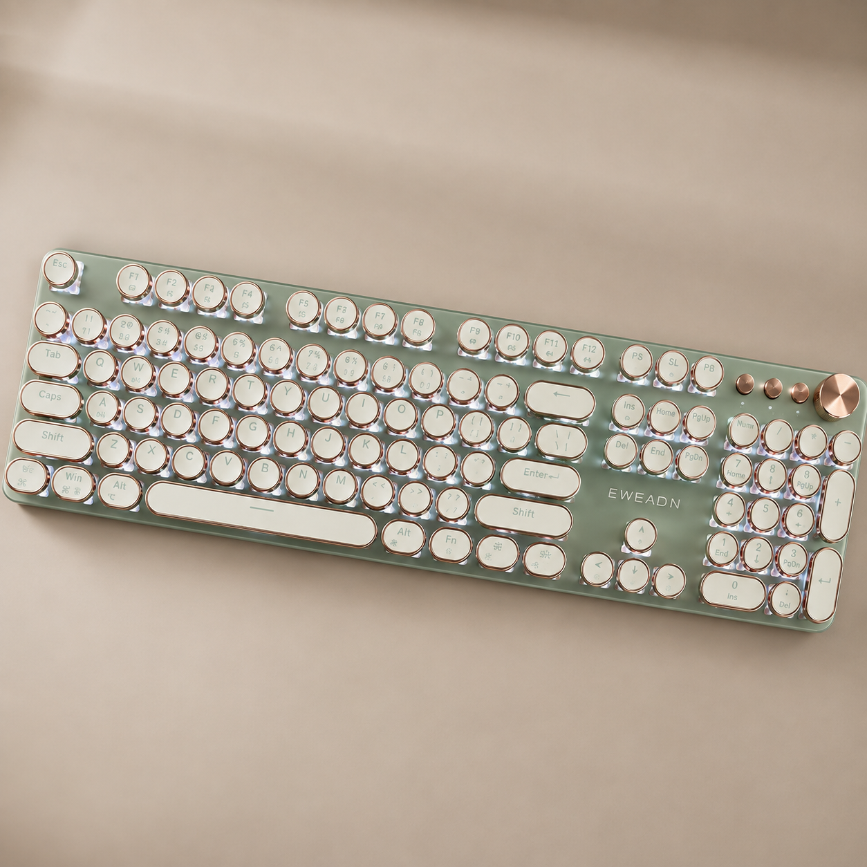 mekhanycheskaia-klavyatura-typewriter-mechanical-keyboard-klavyatura-s-yarkoi-podsvetkoi-klavyatura-s-podsvetkoi-60451018810110_68a778091f Механическая клавиатура Typewriter Mechanical Keyboard / Клавиатура с яркой подсветкой / Клавиатура с подсветкой - Зображення 1