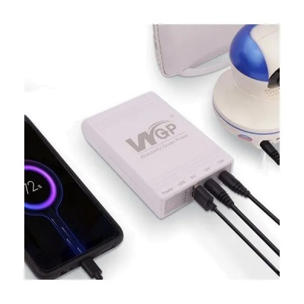 Источник бесперебойного питания для роутера 10400Mah, USB выходы, DC 5V, 9V, 12V. ИБП для Роутеров