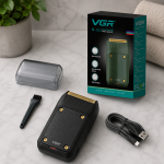 Мужская электробритва VGR V-353 USB / Аккумуляторный шейвер / Портативная бритва Шейвер для сухого бритья — фото 3