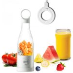 Мини блендер Mini juice для смузи, портативный, в форме бутылки, 300 мл. — фото 3