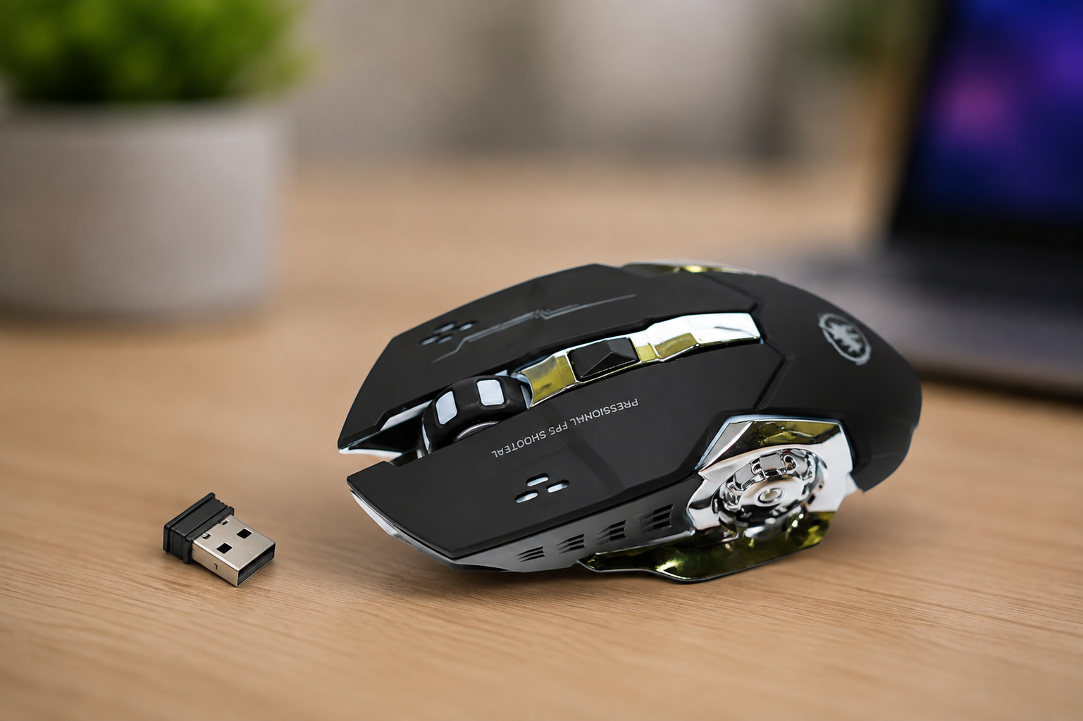myshka-gaming-t2-wireless-besprovodnaia-yhrovaia-mysh-rgb-bluetooth-myshka-s-besshumnymy-knopkamy-38851464227016_ec326ac048 Мышка GAMING T2 wireless / Беспроводная игровая мышь RGB Bluetooth / Мышка с бесшумными кнопками - Зображення 1