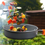 Набор туристической посуды Camping cooking со столовыми приборами 10 в 1 / Набор посуды для похода, пикника и рыбалки — фото 4