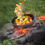Набор туристической посуды Camping cooking со столовыми приборами 10 в 1 / Набор посуды для похода, пикника и рыбалки — фото 6