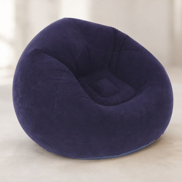 Надувное кресло-пуф Inflatable Sofa / Надувное кресло-мешок 110×110×85 см Фиолетовое