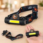 Налобный фонарь BL 8101 COB XPE магнитный 14500 usb charge / Аккумуляторный фонарик на голову — фото 4