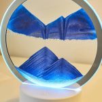 Настольная LED лампа ночник RGB Песочные часы 3D Sandscape. Картина Подвижный песок — фото 5