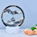 Настольная LED лампа ночник RGB Песочные часы 3D Sandscape. Картина Подвижный песок — фото 7