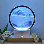 Настольная LED лампа ночник RGB Песочные часы 3D Sandscape. Картина Подвижный песок — фото 4