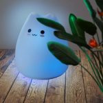Сенсорный силиконовый Led светильник-ночник Котик — фото 5