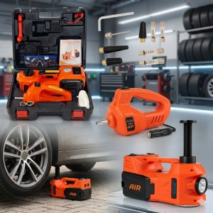 Домкрат 5 тонн 4 в 1 фотоэлектрический гидравлический С 12 В с насосом lifting jack / Гидравлический домкрат / Электродомкрат автомобильный