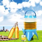 Открытый складной диспенсер для напитков пластиковый портативный для пикников на открытом воздухе — фото 6