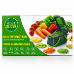 Овощерезка Мультислайсер vegetable cutter / Мультислайсер для овощей и фруктов / Механический ручной измельчитель — фото 3
