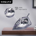Паровой утюг SOKANY SK-2071 / Электрический утюг с керамической подошвой, 2600 Вт / Паровой утюг с резервуаром для воды — фото 4