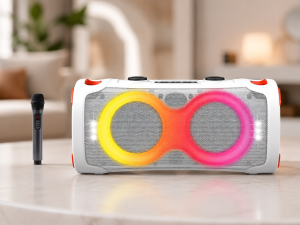 Портативная акустика ZXX-8082 / Аккумуляторная музыкальная колонка с Bluetooth и микрофоном / Портативная колонка-караоке 60 Вт