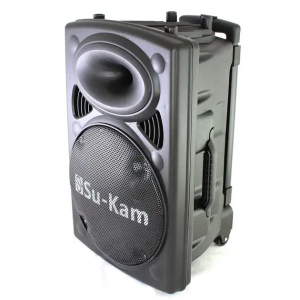 Портативная колонка Su-Kam BT 100D + 1 беспроводной микрофон (12v/220v) — фото 2
