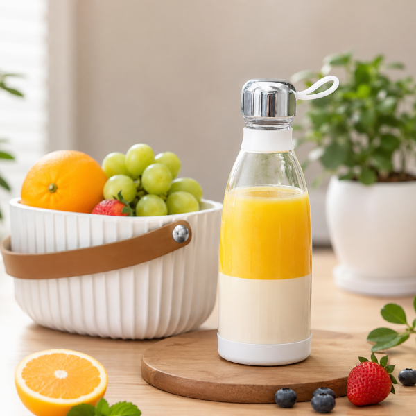 Портативный блендер в бутылке MINI JUICER / Блендер-бутылка 350 мл Блендер аккумуляторный 40 Вт