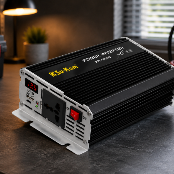 Преобразователь AC/DC RPI 1000W SU-KAM / Инвертор с вольтметром / Преобразователь напряжения 12-220 В