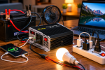 Преобразователь AC/DC RPI 500W SU-KAM / Преобразователь напряжения с вольтметром / Автомобильный инвертор 12-220 В — фото 3
