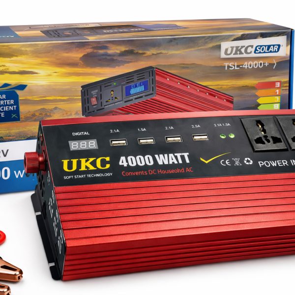Преобразователь напряжения Power Inverter 4000W c 12V на 220