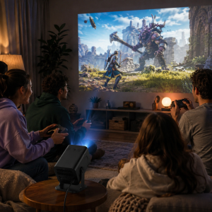 Проектор для фильмов, игр, домашний кинотеатр HCS350 pro / Смарт домашний кинотеатр Wi-Fi 6 Bluetooth 5.0 с пультом / — фото 2