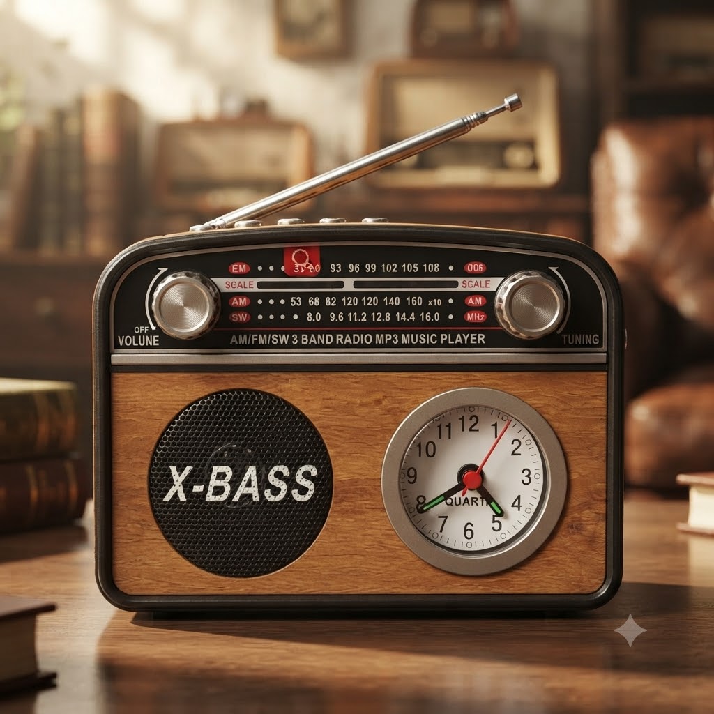 Радиоприемник PR-1002BT / Радиоприемник с часами и Bluetooth Радиоприемник PR-1002BT / Радиоприемник с часами и Bluetooth